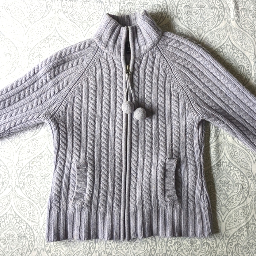 Y2K Wool Cableknit Pastel Sweater